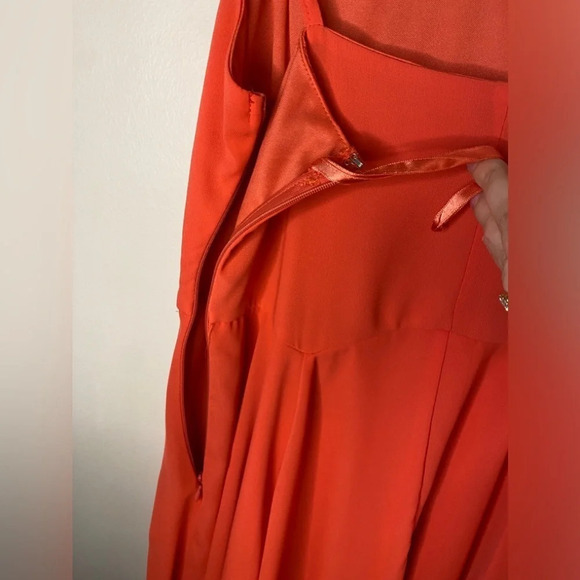 She + Sky Coral Skater Dress - Picture 7 of 9